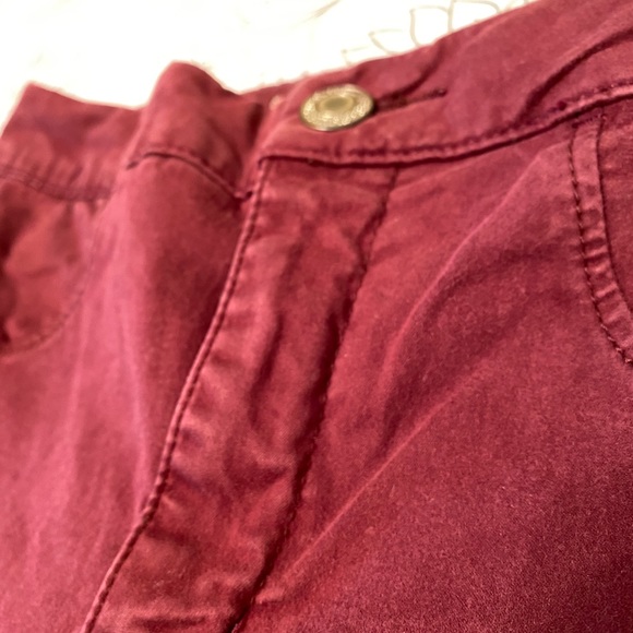 Maroon American Eagle Jeggings - Picture 3 of 4